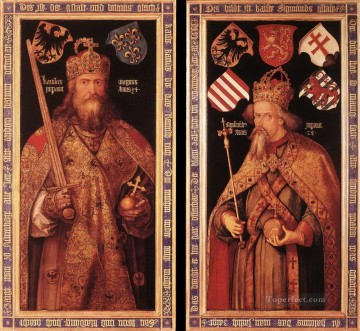 Emperor Charlemagne and Emperor Sigismund Albrecht Durer Oil Paintings